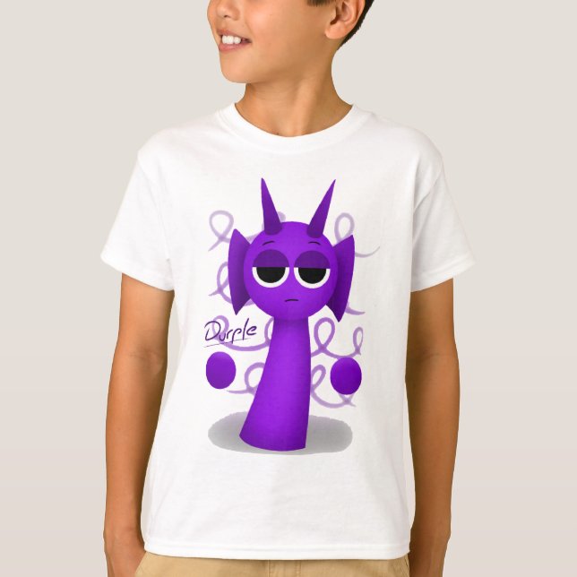 Durple in Sprunki 3D T-Shirt (Front)