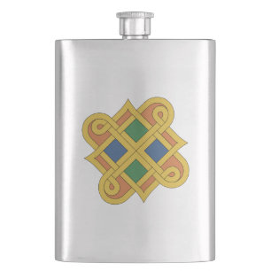 Durrow Knotwork 2016 Hip Flask