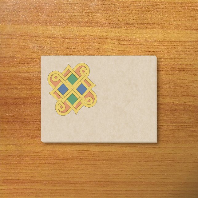 Durrow Knotwork 2016 Post-it Notes (Durrow Knotwork 2016 Post-it Notes on Desk)