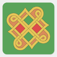 Durrow Knotwork 2016 Red and Green