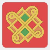 Durrow Knotwork 2016 Red and Green
