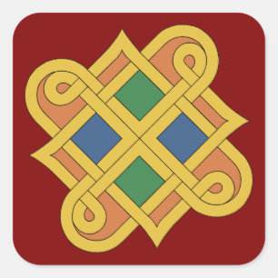 Durrow Knotwork 2016 Square Sticker