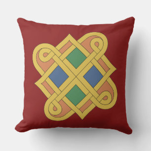 Durrow Knotwork 2016 Throw Pillow