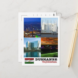 Dushanbe - Mosaic - Tajikistan - Postcard