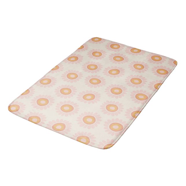 Dushi Sunflower Pattern 1 - seamless Bath Mat (Angled)