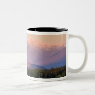 Dusk and Mount Washington in new Hampshire's Two-Tone Coffee Mug