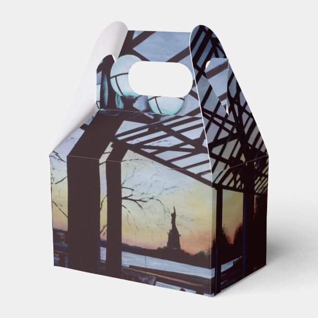 Dusk At Freedom's Birthplace, Ellis Island Favor Box (Front Side)