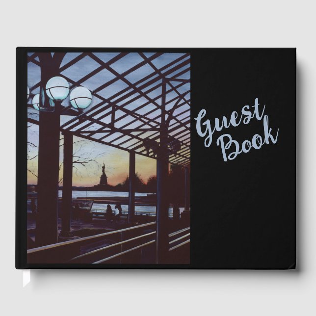 Dusk at Freedom's Birthplace, Ellis Island Guest Book (Front)