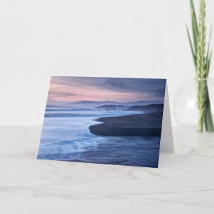 Dusk At Moonstone Beach Card