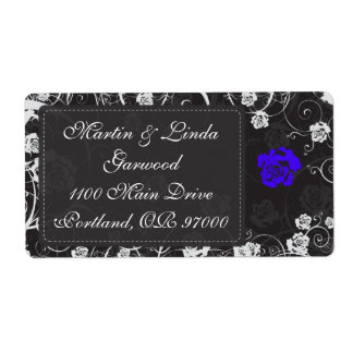 Dusk Blue Shipping Label