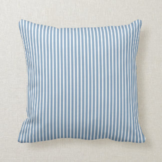 Dusk Blue Striped Decorative Pillows