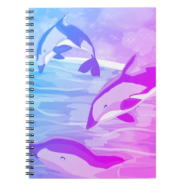 Dusk Dolphins Notebook (Front)