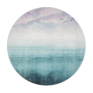 Dusk on the Bay - Watercolor Cutting Board