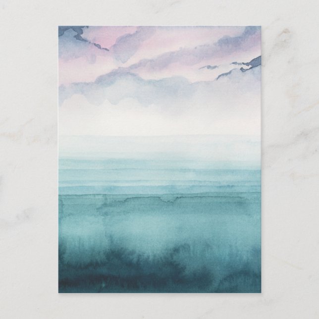 Dusk on the Bay - Watercolor Postcard (Front)