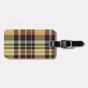 Dusk Plaid Luggage Tag