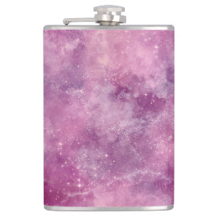 Dusk Rose Galaxy Series Design 2 Hip Flask