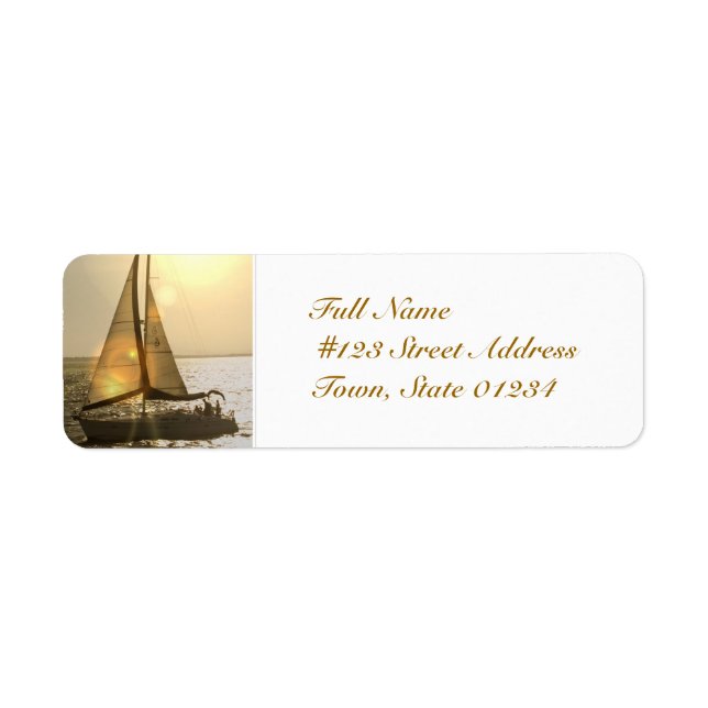 Dusk Sailing Mailing Labels (Front)
