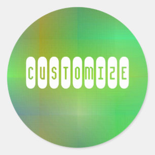 Dusky Colour II - Template Classic Round Sticker