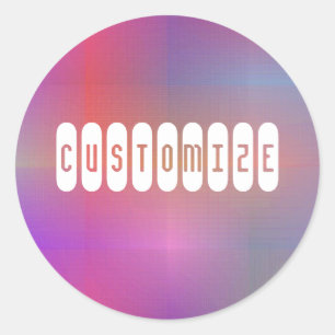 Dusky Colour III - Template Classic Round Sticker