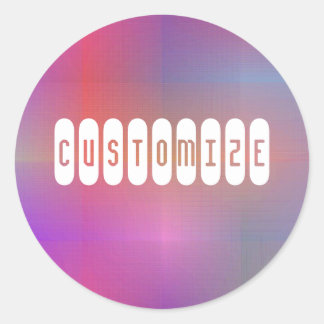 Dusky Colour III - Template Classic Round Sticker