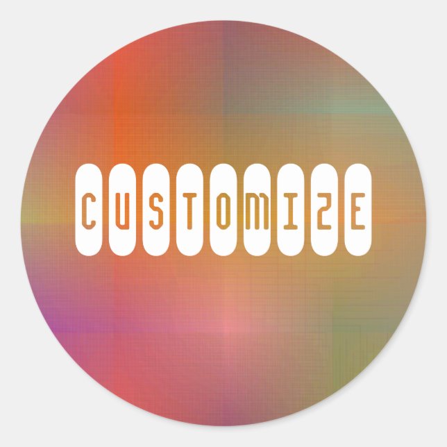Dusky Colour IV - Template Classic Round Sticker (Front)
