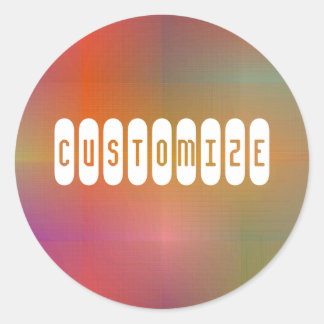 Dusky Colour IV - Template Classic Round Sticker