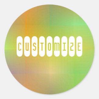 Dusky Colour V - Template Classic Round Sticker