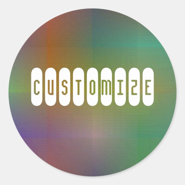 Dusky Colour VI - Template Classic Round Sticker (Front)