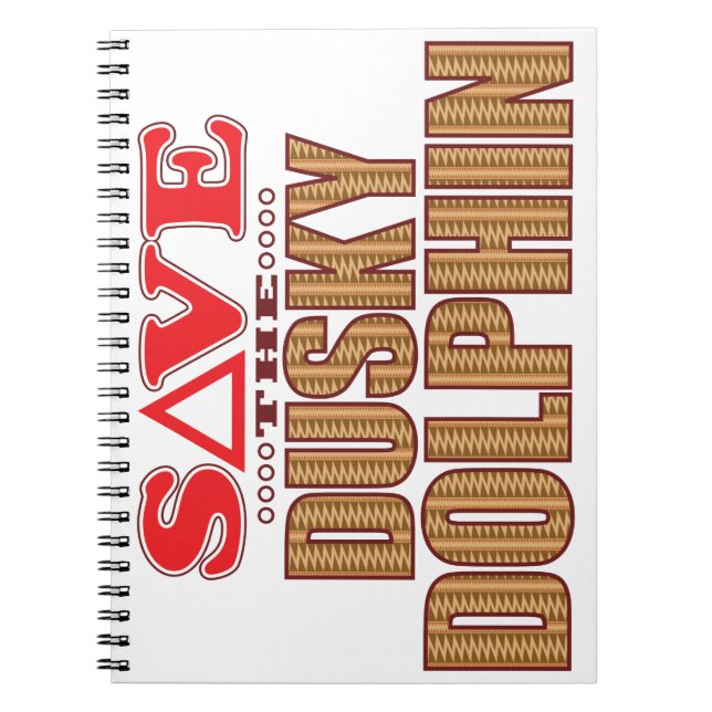 Dusky Dolphin Save Notebook (Front)
