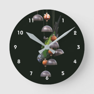 Dusky Headed Conure Parrot Cute Round Clock