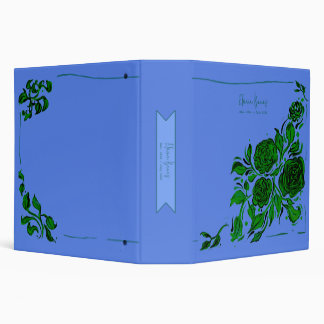 Dusky Light Rose Garden Binder