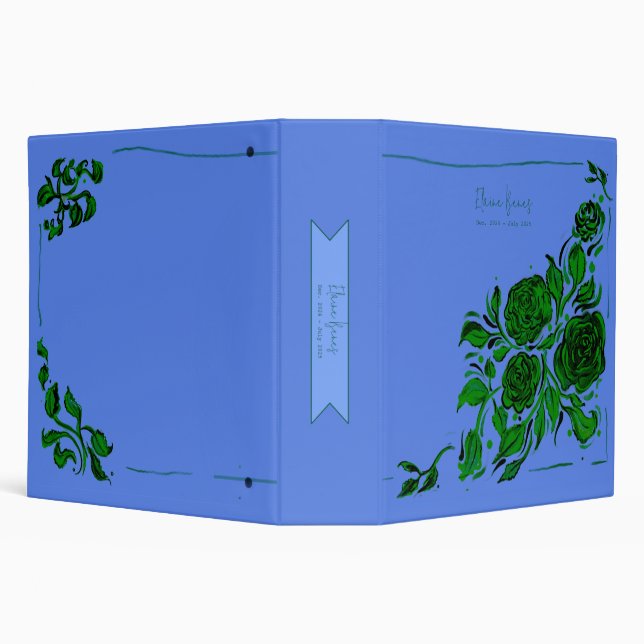 Dusky Light Rose Garden  Binder (Background)