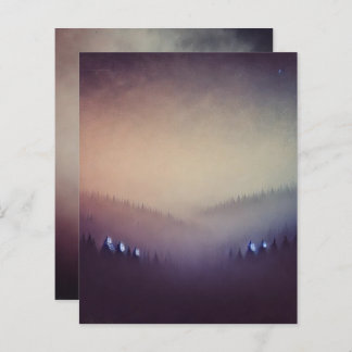 Dusky Mauve Morning Autumnal Ombre Papier à rebut