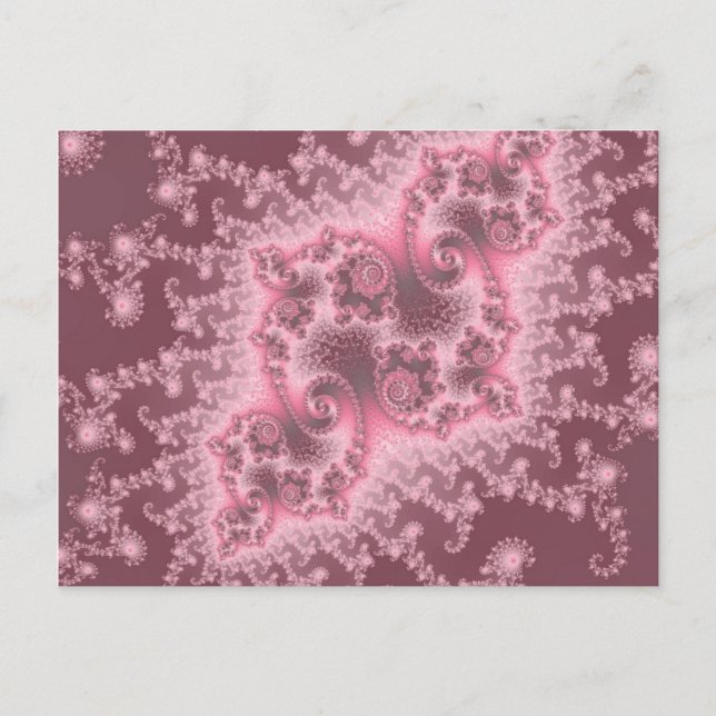 Dusky Pink Jellyfish Postcard (Front)