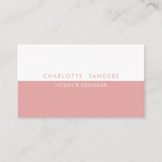 Dusky pink luxury minimal chic  business card
