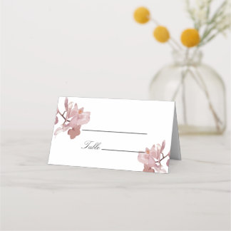 Dusky Pink Orchid Place Card