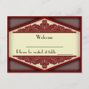 Dusky Pink Vintage, place card postcard