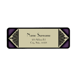 Dusky Purple Vintage, return address labels