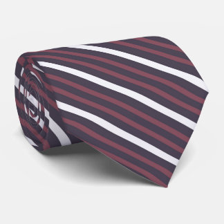 Dusky Red, Purplish Gray And Ghost White Stripes   Tie