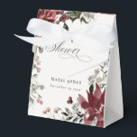 Dusky Warm Winter Festive Foliage Baby Shower Favor Box<br><div class="desc">If you need any further customisation please feel free to message me on yellowfebstudio@gmail.com.</div>