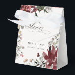 Dusky Warm Winter Festive Foliage Bridal Shower Favor Box<br><div class="desc">If you need any further customisation please feel free to message me on yellowfebstudio@gmail.com.</div>