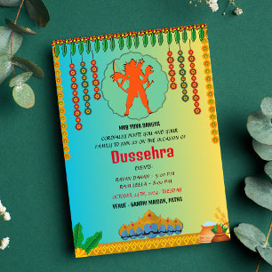 DUSSEHRA Ravan Dahan and Ram Leela Invitation
