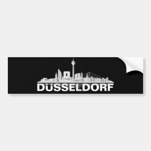 Düsseldorf City Skyline Autosticker / Sticker