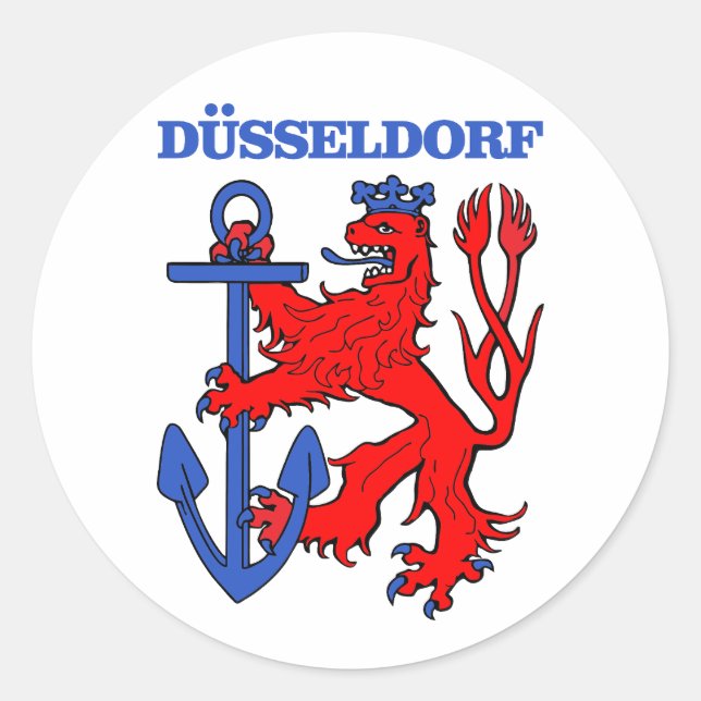 Dusseldorf Classic Round Sticker (Front)