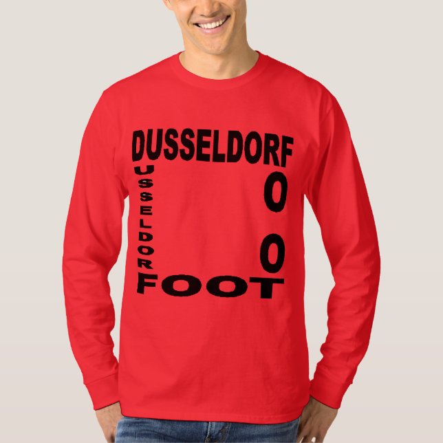 DUSSELDORF FOOT Basic Red T-shirt (Front)