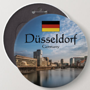 Dusseldorf Germany 6 Inch Round Button