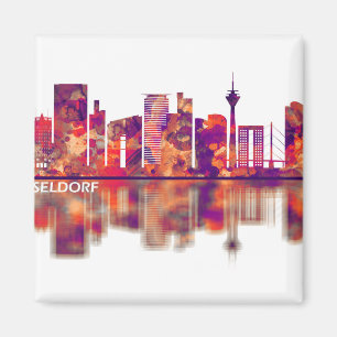 Dusseldorf Germany Skyline Magnet