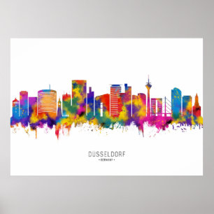 Dusseldorf Germany Skyline Poster