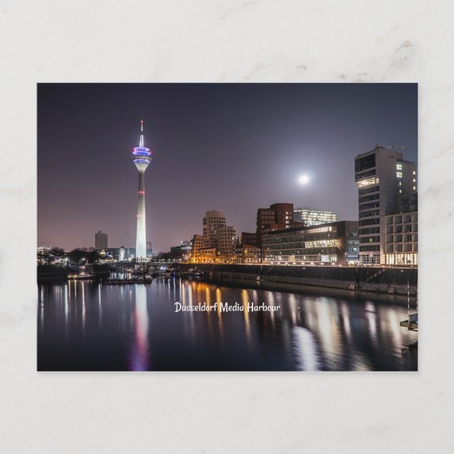 Dusseldorf, Media Harbour (labelled) Postcard (Front)