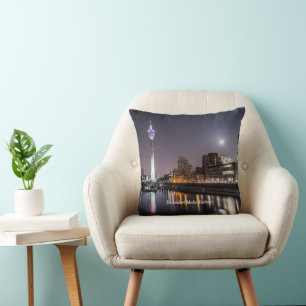 Dusseldorf, Media Harbour Throw Pillow